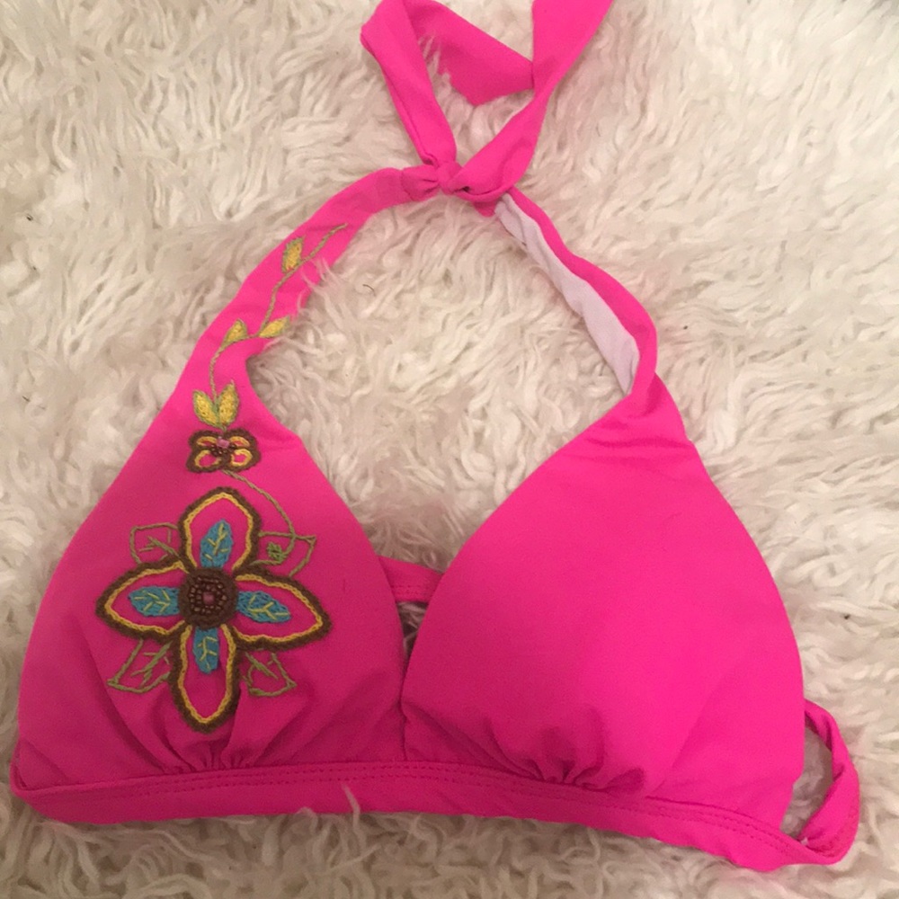 Brand new pink bikini top